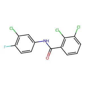 2,3-dichloro-N-(3-chloro-4-fluorophenyl)benzamide structure