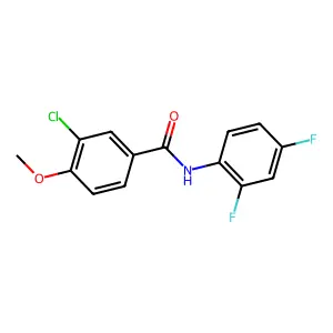 3-Chloro-N-(2,4-difluorophenyl)-4-methoxybenzamide structure