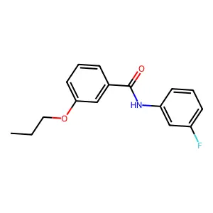 N-(3-fluorophenyl)-3-propoxybenzamide structure
