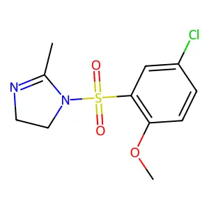 1-(5-Chloro-2-methoxyphenyl)sulfonyl-2-methyl-4,5-dihydroimidazole structure