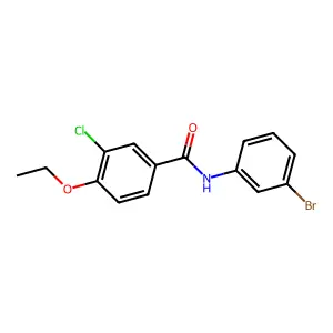 N-(3-bromophenyl)-3-chloro-4-ethoxybenzamide structure