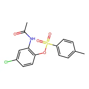 2-(Acetylamino)-4-chlorophenyl 4-methylbenzenesulfonate structure