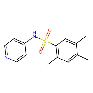 2,4,5-trimethyl-N-pyridin-4-ylbenzenesulfonamide structure