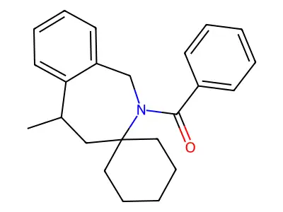 (5-methylspiro[4,5-dihydro-1H-2-benzazepine-3,1'-cyclohexane]-2-yl)-phenylmethanone structure