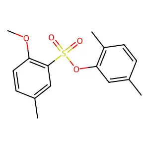 2,5-Dimethylphenyl 2-methoxy-5-methylbenzenesulfonate structure