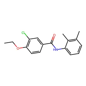 3-chloro-N-(2,3-dimethylphenyl)-4-ethoxybenzamide structure