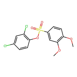 2,4-Dichlorophenyl 3,4-dimethoxybenzenesulfonate structure