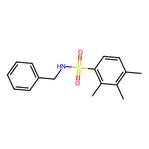 N-benzyl-2,3,4-trimethylbenzenesulfonamide structure