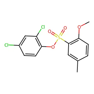2,4-Dichlorophenyl 2-methoxy-5-methylbenzenesulfonate structure
