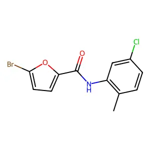 5-bromo-N-(5-chloro-2-methylphenyl)furan-2-carboxamide structure