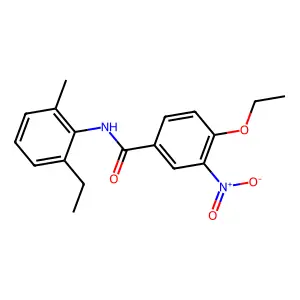 4-ethoxy-N-(2-ethyl-6-methylphenyl)-3-nitrobenzamide structure