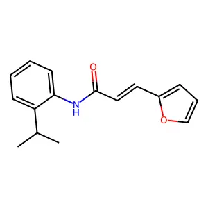 (E)-3-(furan-2-yl)-N-(2-propan-2-ylphenyl)prop-2-enamide structure