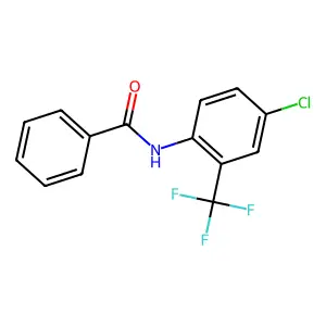 N-[4-chloro-2-(trifluoromethyl)phenyl]benzamide structure