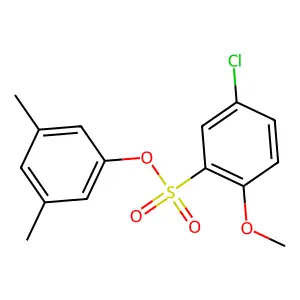 3,5-Dimethylphenyl 5-chloro-2-methoxybenzenesulfonate structure