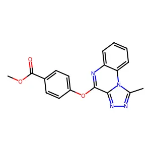 Methyl 4-[(1-methyl-[1,2,4]triazolo[4,3-a]quinoxalin-4-yl)oxy]benzoate structure