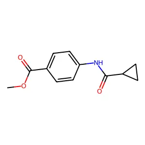 Methyl 4-[(cyclopropylcarbonyl)amino]benzoate structure