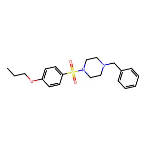 1-Benzyl-4-(4-propoxyphenyl)sulfonylpiperazine structure