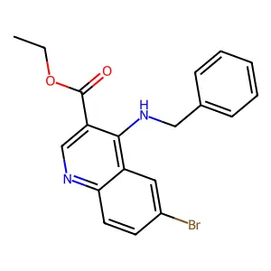 Ethyl 4-(benzylamino)-6-bromoquinoline-3-carboxylate structure