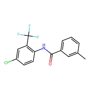 N-[4-chloro-2-(trifluoromethyl)phenyl]-3-methylbenzamide structure