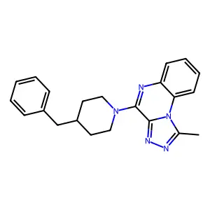 4-(4-Benzylpiperidin-1-yl)-1-methyl-[1,2,4]triazolo[4,3-a]quinoxaline structure