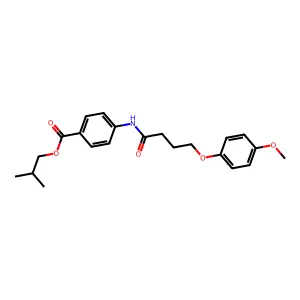 2-Methylpropyl 4-[4-(4-methoxyphenoxy)butanoylamino]benzoate structure