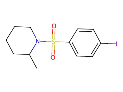 1-(4-Iodophenyl)sulfonyl-2-methylpiperidine structure