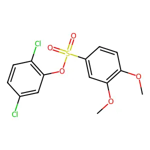 2,5-Dichlorophenyl 3,4-dimethoxybenzenesulfonate structure