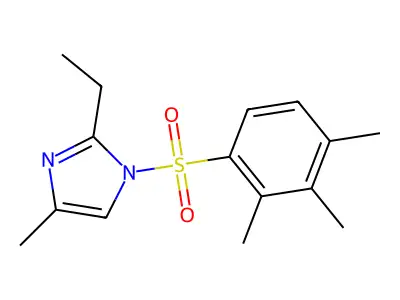 2-Ethyl-4-methyl-1-(2,3,4-trimethylphenyl)sulfonylimidazole structure