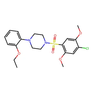 1-(4-Chloro-2,5-dimethoxyphenyl)sulfonyl-4-(2-ethoxyphenyl)piperazine structure