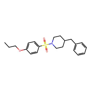4-Benzyl-1-[(4-propoxyphenyl)sulfonyl]piperidine structure
