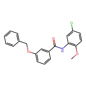 N-(5-chloro-2-methoxyphenyl)-3-phenylmethoxybenzamide structure