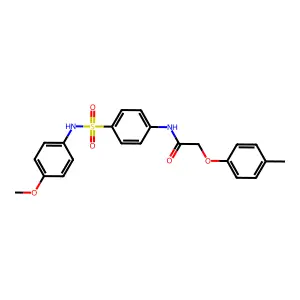 N-[4-[(4-methoxyphenyl)sulfamoyl]phenyl]-2-(4-methylphenoxy)acetamide structure