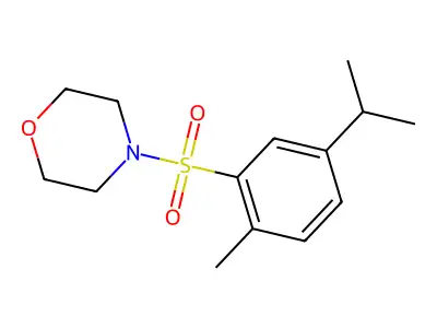 4-(2-Methyl-5-propan-2-ylphenyl)sulfonylmorpholine structure