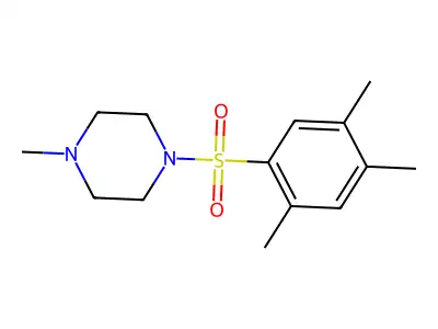 1-Methyl-4-(2,4,5-trimethylphenyl)sulfonylpiperazine structure