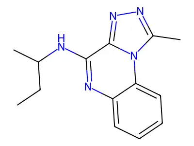 N-butan-2-yl-1-methyl-[1,2,4]triazolo[4,3-a]quinoxalin-4-amine structure
