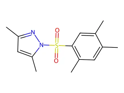 3,5-dimethyl-1-[(2,4,5-trimethylphenyl)sulfonyl]-1H-pyrazole structure