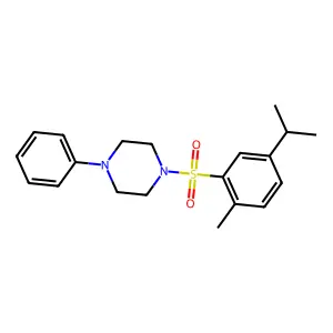 1-[(5-Isopropyl-2-methylphenyl)sulfonyl]-4-phenylpiperazine structure