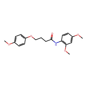 N-(2,4-dimethoxyphenyl)-4-(4-methoxyphenoxy)butanamide structure
