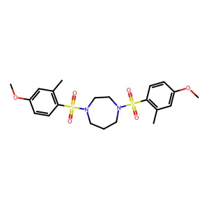 1,4-Bis[(4-methoxy-2-methylphenyl)sulfonyl]-1,4-diazepane structure