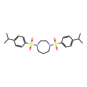 1,4-Bis[(4-isopropylphenyl)sulfonyl]-1,4-diazepane structure