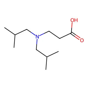 3-[Bis(2-methylpropyl)amino]propanoic acid structure