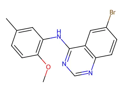 6-bromo-N-(2-methoxy-5-methylphenyl)quinazolin-4-amine structure