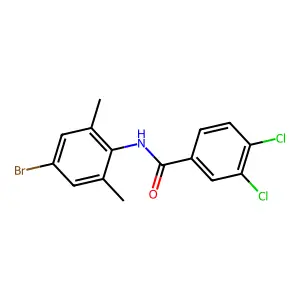N-(4-bromo-2,6-dimethylphenyl)-3,4-dichlorobenzamide structure