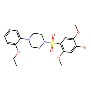 1-(4-Bromo-2,5-dimethoxyphenyl)sulfonyl-4-(2-ethoxyphenyl)piperazine structure