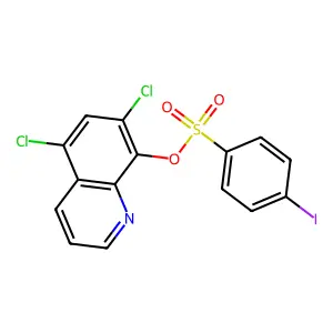 5,7-Dichloroquinolin-8-yl 4-iodobenzene-1-sulfonate structure