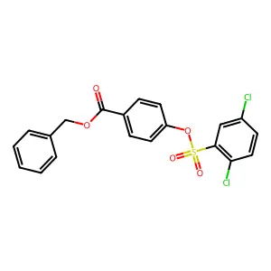 Benzyl 4-[(2,5-dichlorobenzenesulfonyl)oxy]benzoate structure