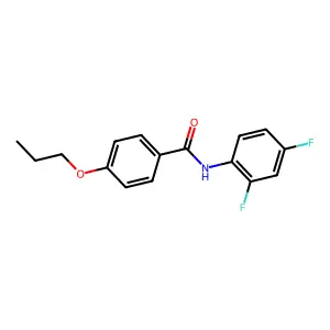 N-(2,4-difluorophenyl)-4-propoxybenzamide structure