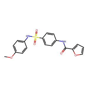 N-[4-[(4-methoxyphenyl)sulfamoyl]phenyl]furan-2-carboxamide structure