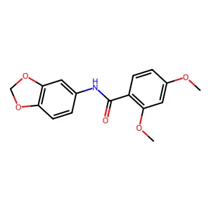 N-(1,3-benzodioxol-5-yl)-2,4-dimethoxybenzamide structure