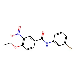 N-(3-bromophenyl)-4-ethoxy-3-nitrobenzamide structure